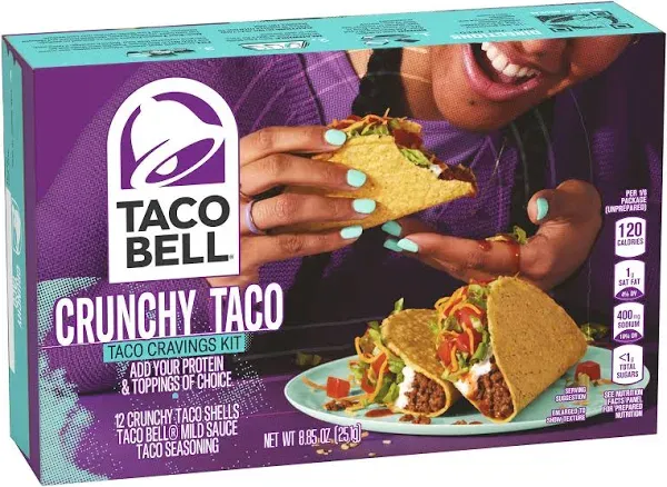 Taco Bell Crunchy Taco Dinner Kit (12 Count per Box)