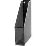 U Brands Mesh Steel Magazine File Holder, Black Finish, Black, 1 Count, 452u, Size: 3 inch x 9.8 inch