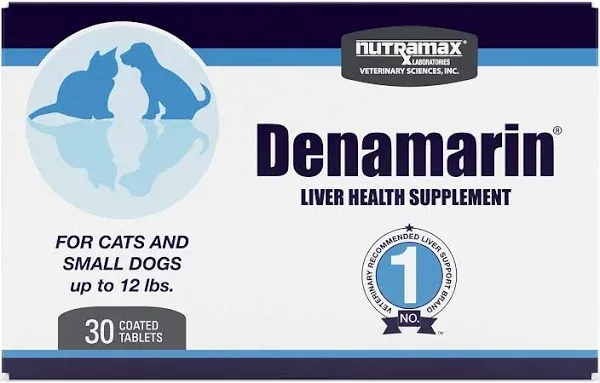 Nutramax Denamarin Liver Health Supplement for Small Dogs and Cats