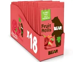 Bear 100% Real Strawberry Fruit Rolls