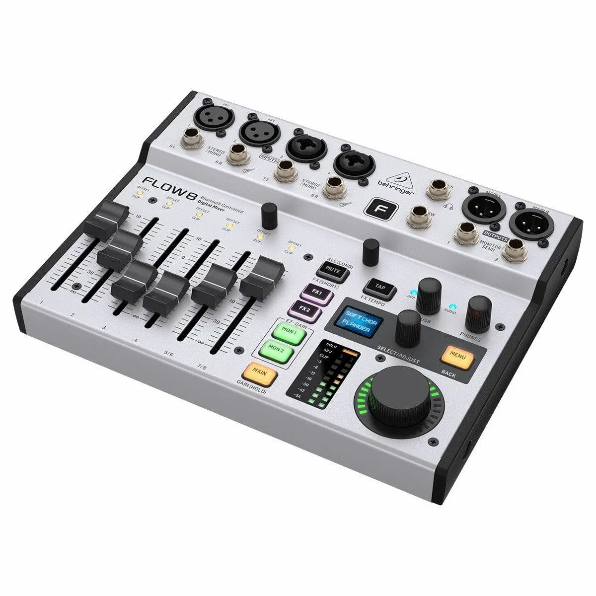 Behringer FLOW 8 8-Input Digital Mixer with Bluetooth Audio 2 FX Processors and USB/Audio Interface | Reverb