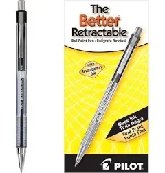 Pilot Non-slip Grip Retractable Ballpoint Pen - Fine Pen Point Type - 0.7 Mm Pen