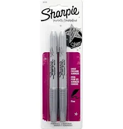 Sharpie Metallic Fine Point Permanent Markers 2 Pkg