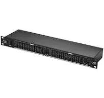 EQ-215 2-Channel 15-Band Equalizer 1U Rack Mount Stereo Graphic Equalizer Q2L6