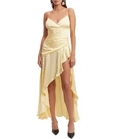 BARDOT: SORELLA MIDI DRESS IN CANARY YELLOW