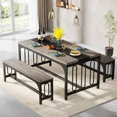 Tribesigns 55 Inch 3-Piece Dining Table Set