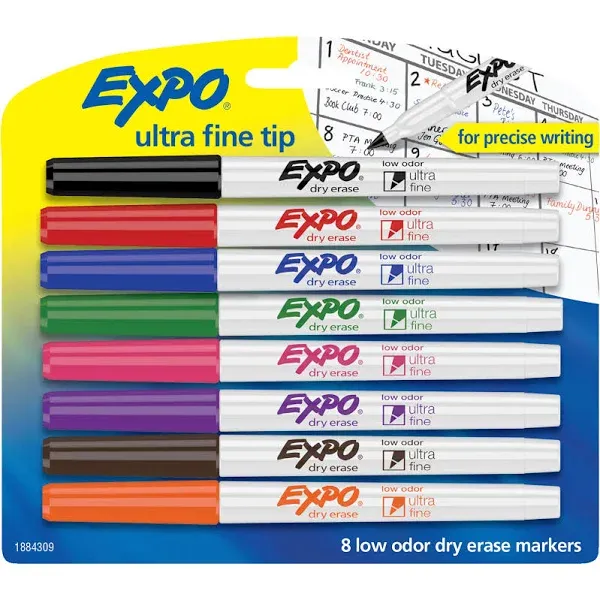 Expo Low-Odor Dry Erase Fine Markers