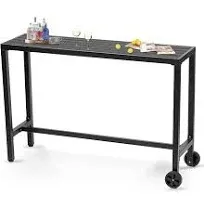 47 inch Black Outdoor Bar Table