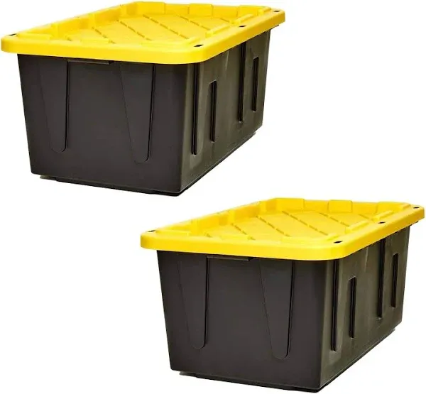 Homz Durabilt 27 Gallon Heavy Duty Storage Tote