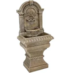 Ornate Lavello Standing Outdoor Waterfall Fountain - 51 in by Sunnydaze