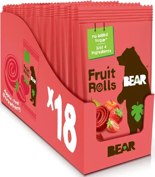 Bear Strawberry Fruit Rolls