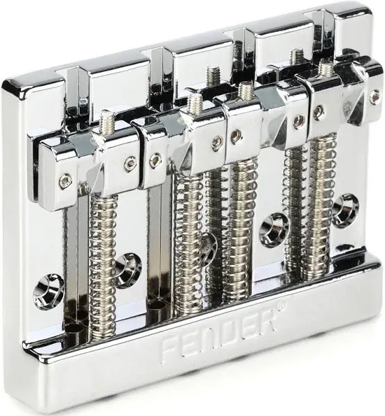 NEW Fender High Mass Bass BRIDGE Badass Style Guitar Parts Chrome 099-4407-000