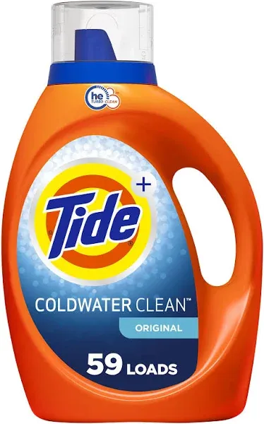 Tide Laundry Detergent Liquid Soap,High Efficiency (HE),Original Scent, 64 Loads