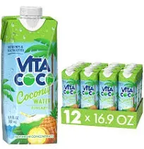 Vita Coco Pineapple Coconut Water, 500 Milliliter -- 12 per case.12