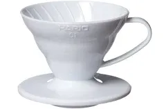 V60 Plastic Coffee Dripper, Size 01, White