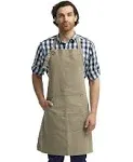 Artisan Collection by Reprime RP137 - Calibre Heavy Cotton Canvas Pocket Apron Khaki Os