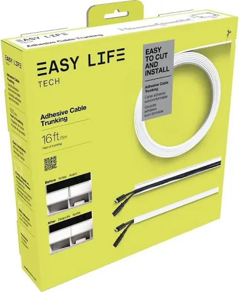 Easylife Tech 16&#039; Cable Raceway Roll White (71502A-EL)