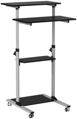 Mount-It! Height Adjustable Rolling Stand up Desk