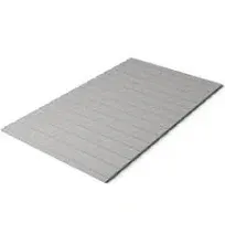 0.75-Inch Standard Mattress Support Wooden Bunkie Board/Slats with Cover, Twin, Grey