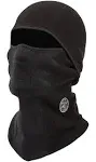 Klein Tools 60132 Balaclava, Warm Breathable Fleece Wind Proof Hinged Balaclava Face Mask, Black