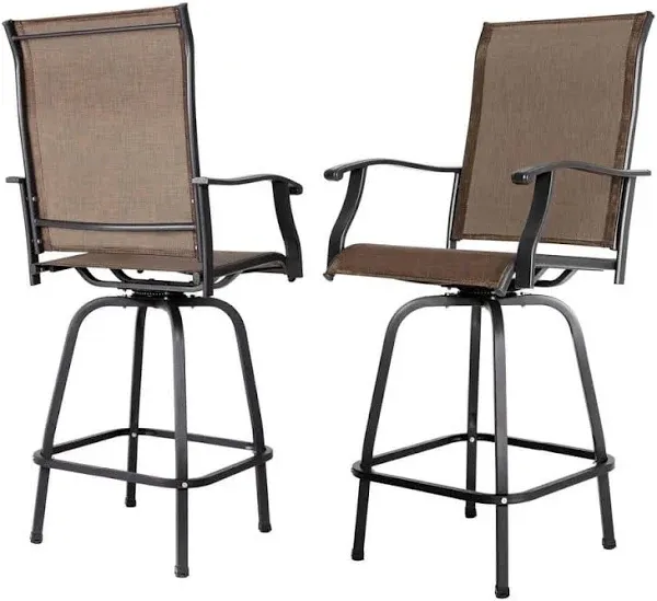 Nuu Garden Outdoor Patio Swivel Bar Stools