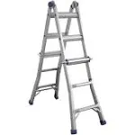 Cosco 300 lb. Capacity Aluminum Multi-Position Type iA Ladder, 14 ft. Reach