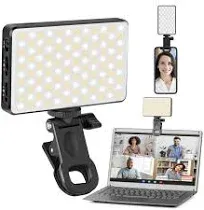 120 Led Phone Light, Selfie Light, 5000Mah Rechargeable Clip Video Light,, Vlog