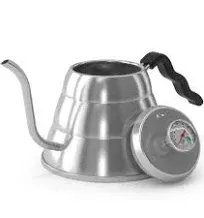 Coffee Gator Water Kettle Stainless Pour Over Stovetop Thermometer Tea Pot 1.2L