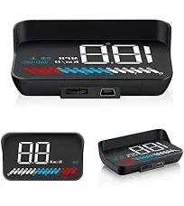 Head-up Display, Car HUD Display, OBD2 and GPS, iKiKin 3.5 inch / 8.9 cm,