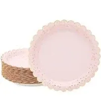 Sparkle and Bash Scalloped Polka Dot Paper Plates