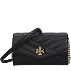 Tory Burch Kira Chevron Leather Crossbody Bag Black