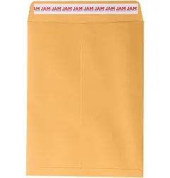 Jam Paper 9 x 12 Open End Catalog Premium Envelopes - Brown Kraft Manila - 50/Pack