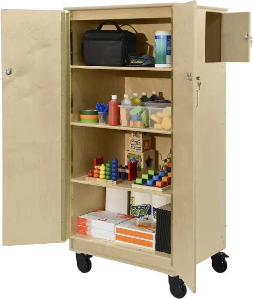 Contender Teacher's Four Cubby Locking Cabinet