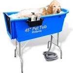 Shelandy 45" Pet Grooming Bathtub Dog Wash Station | Heavy Duty Bathing Tub