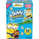 Nabisco Minions The Rise of Gru Graham Snacks, Honey, Teddy Grahams, 12 Pack - 12 pack, 1 oz packs