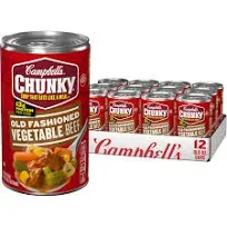 Campbell's Chunky Old Fashioned Vegetable Beef Soup (1.18 lbs)