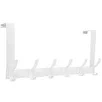 Optish Over The Door Hooks Over The Door Towel Rack with 12 Coat Hooks Door Hanger Hook for Hanging Clothes