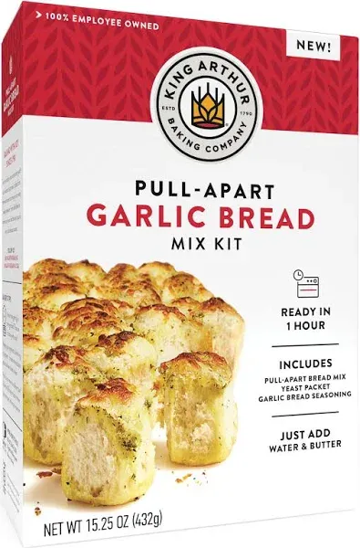 King Arthur Baking Company Pull-Apart Garlic Bread Mix Kit