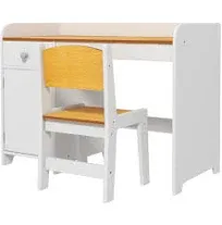 Qaba Kids Desk and Chair Set