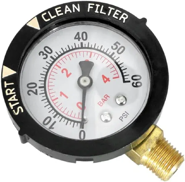 Pentair Purex SMBW 4000 & FNS Filter Pressure Gauge 190058Z