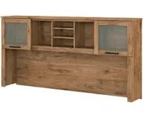 Bush Furniture Somerset 72W Desk Hutch in Ash Gray