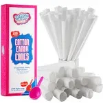 Cotton Candy Blast 105 Paper Cones with Bonus Little Cotton Candy Sugar Scoop...