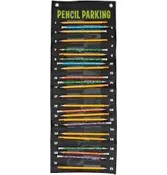 Really Good Stuff Pencil Solution Pocket Chart-Numbered Pencil Dispenser-Hanging Organizer for the Classroom-Storage Supplies for Teachers