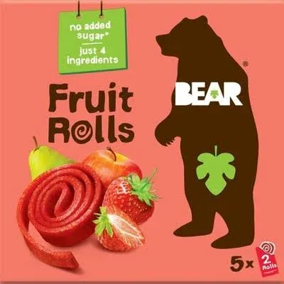 Bear Fruit Rolls Strawberry 5 Pack