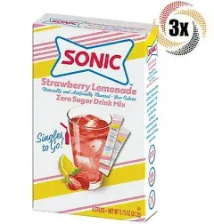 Sonic Singles To Go Powdered Drink Mix Strawberry Lemonade