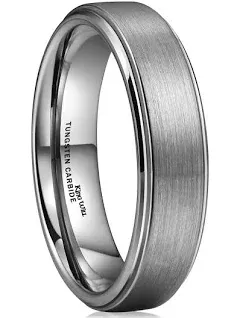 King Will Basic Tungsten Ring for Men 6Mm 7Mm 8Mm 9Mm 10Mm Silver Blue Tungsten 