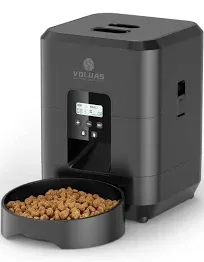 VOLUAS Automatic Cat Feeder Automatic Pet Feeders for Cats and Dogs Cat Food Dispenser for Dry Food