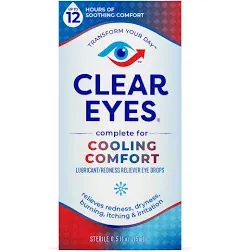 Clear Eyes Cooling Comfort Redness Relief Eye Drops