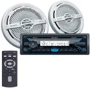 Sony DXS-M5511BT Marine Bluetooth Media Player MP3 AM FM USB Aux &amp; Speakers 6.5&#034;