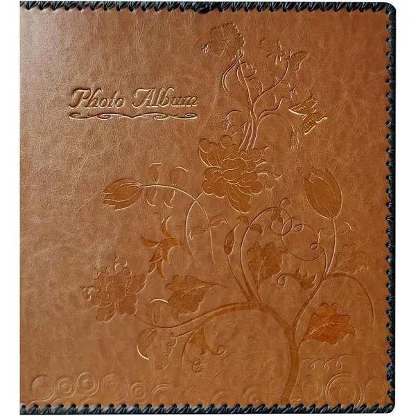 Photo Album Book Family Album Leather Cover Holds 3x5 4x6 5x7 6x8 8x10 Photos...